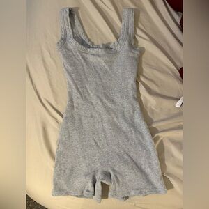 Skims heather grey romper